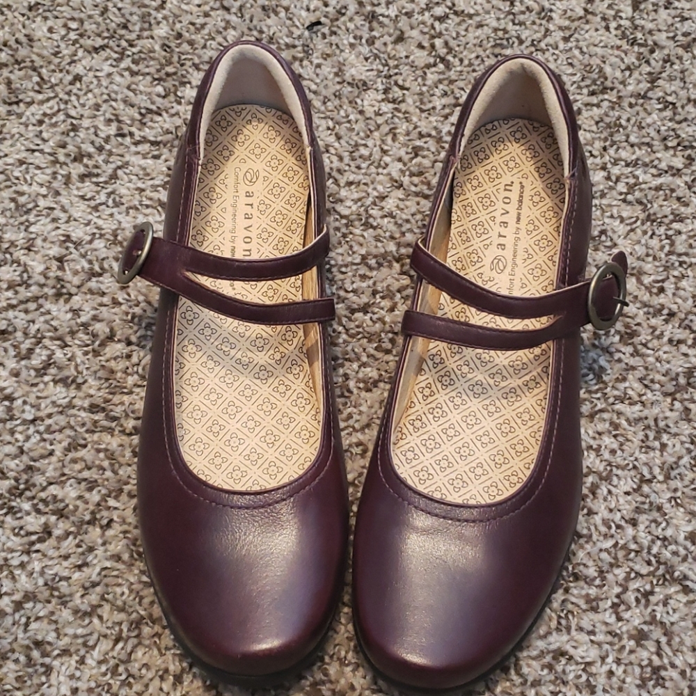 Mary Jane shoes deep red